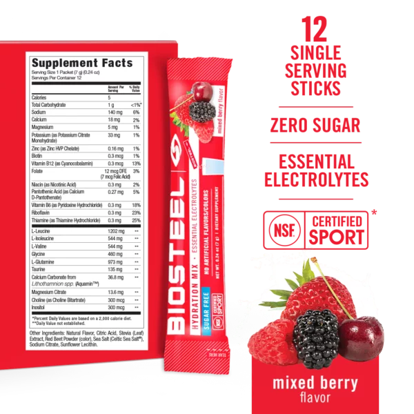 BIOSTEEL Hydration Mix: Mixed Berry
